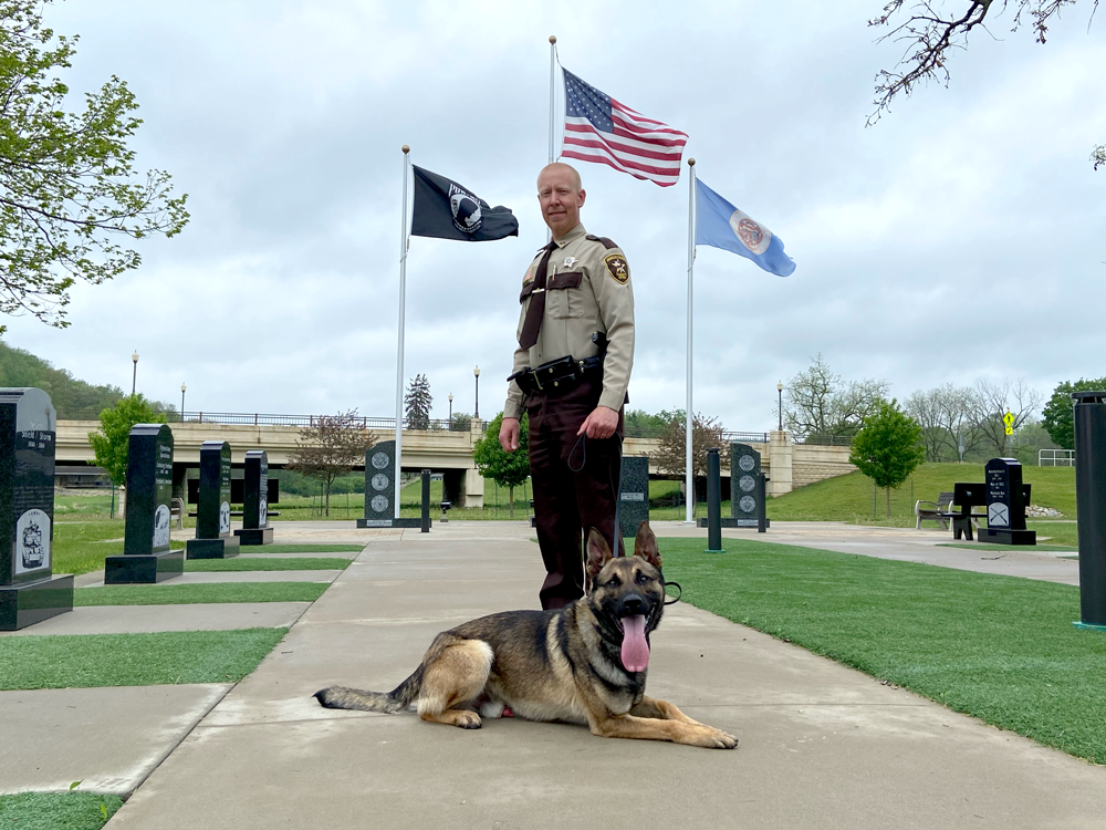 Deputy Bob Peper and K-9 Cain