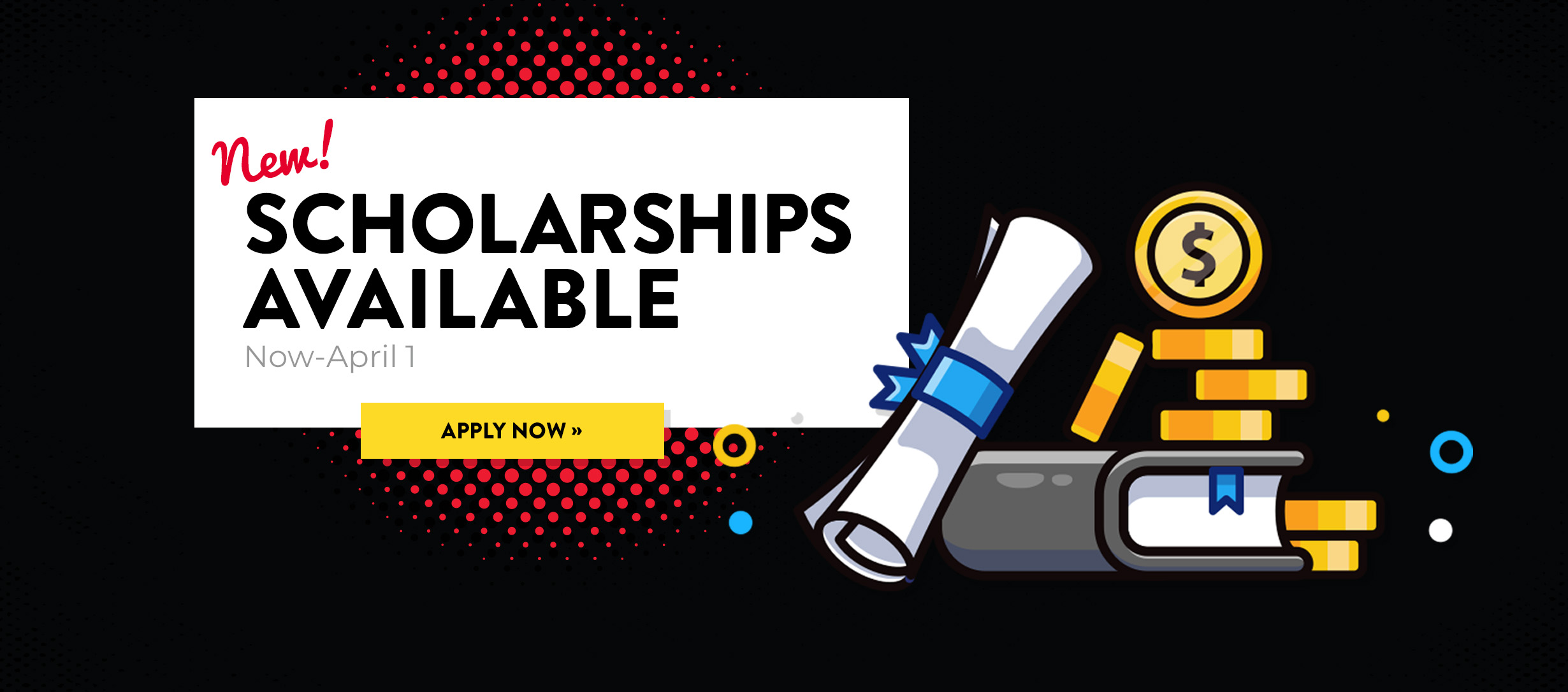 Scholarship Banner Scholarship Application Now Open